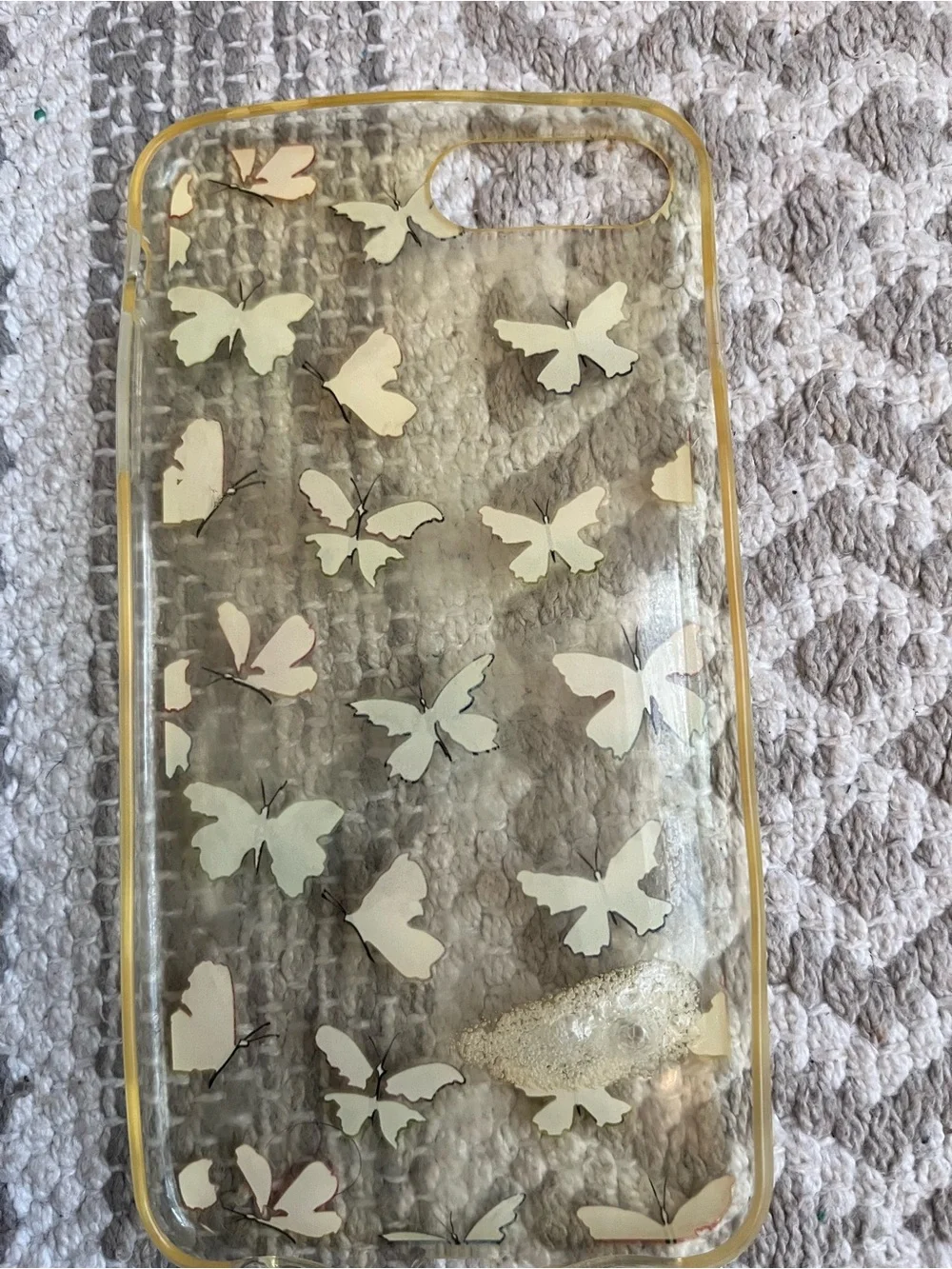 Ardene Clear Butterfly Phone Case - Pink, Blue, Green, Cream iPhone 8 Plus